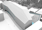 render di progetto, concorso internazionale polo scolastico alberghiero, ariano Irpino, ©  Carlo Bagliani