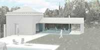 render di progetto, ristrutturazione con ampliamento via riboli 8c, genova, ©  Carlo Bagliani