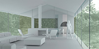 render di progetto, ristrutturazione con ampliamento via riboli 8c, genova, ©  Carlo Bagliani