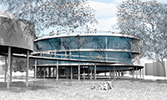 render di progetto, concorso scuola elementare panoramica, riccione, ©  Carlo Bagliani