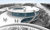 render di progetto, concorso scuola elementare panoramica, riccione, ©  Carlo Bagliani