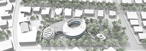 render di progetto, concorso scuola elementare panoramica, riccione, ©  Carlo Bagliani